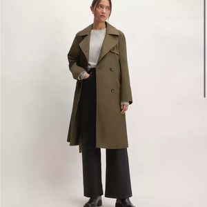 NWT EVERLANE THE COTTON MODERN TRENCH IN BEECH